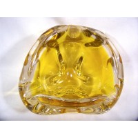 picture-vintage-clear-amber-handblown-glass-ashtray-2