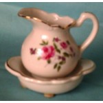 Vintage Miniature Pitcher Bowl Candle Collectibles