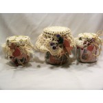 Pots Verre Boutons Vintage Grand-Mère 3