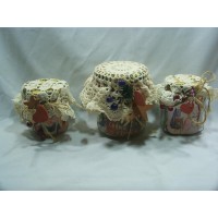 Handcrafted Grandma's Buttons Jar Vintage 3