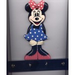 Support Clé Souri Minnie Mouse Plaque 4 Crochets