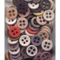 96 Plastic Buttons Mixed Color Large Holes