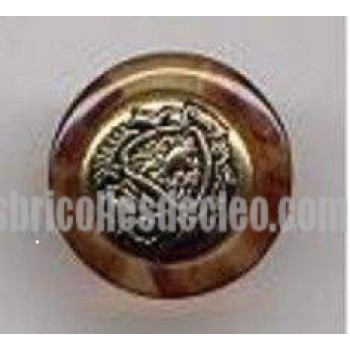 Buttons Gold Center Amber Outer Plastic Back Shank