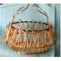 Vintage Wire Basket Filligree Gold Transformable