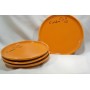 Assiettes Individuelles Fondue Orange Brulé 4