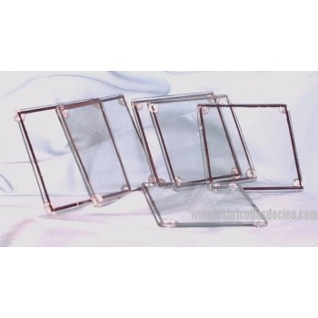 Tempered Glass Coasters Set 6