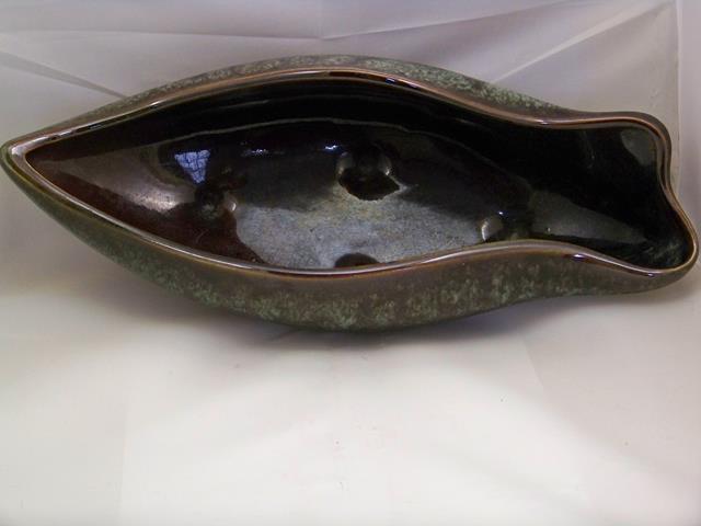 beauceware #543 2 tone large brown green planter bowl