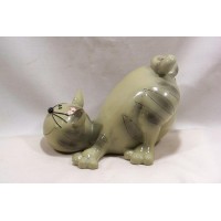 image-tirelire-figurine-chat-gris-céramique-3