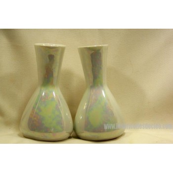 Vases à fleurs en porcelaine irisés Bavaria 2