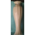 Vase Blanc Lenox Céramique Fleurs Bord Doré