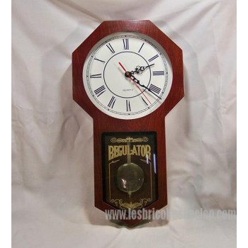 Mahogany wood wall clock