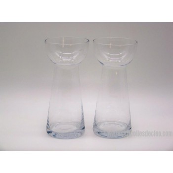 Vases vintage jacinthes forcage bulbes