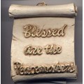 Decorative Plaque Parchment Blessed Peacemakers