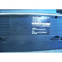 WQ-T222 Sharp Twincam Dbl Cassette AM FM Boombox