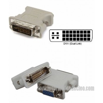 Adaptateur DVI mâle vers VGA femelle HDD15Pin RGB15Pin (2)