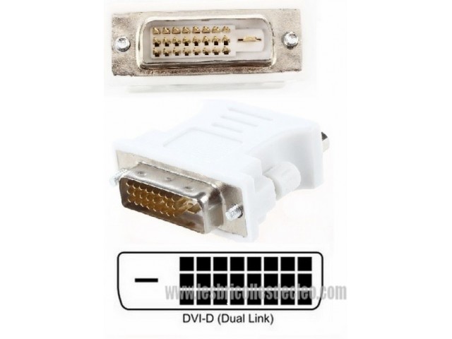 Adaptateur VGA \ DVI ( DVI 24 + 1 broches)