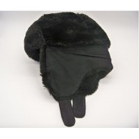 Vintage Canada Post winter hat Acrylic Black