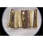 Large bracelet extensible doré bronze 2 pouces