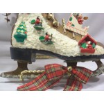 Patin Glace Décoration Porte Hiver Noël 