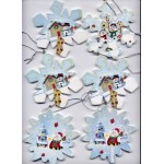Vintage Christmas Snowflakes Ornaments