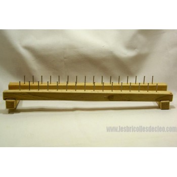 Tricotin rectangulaire en bois 32 picots