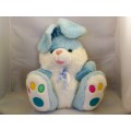 Blue Stuffed Bunny Padded Animal Easter 12 in.
