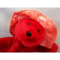 Teddy Bear Red Plush Padded Hat 10