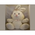 White Stuffed Bunny Padded Animal Easter 17