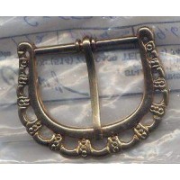 Belt Buckle Gold Brass Medieval Costumes C-55308 